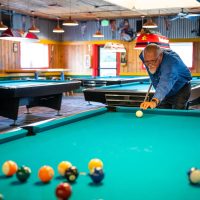 Man playing pool